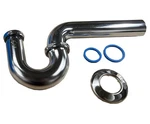 Ez-fluid 1-1/2 X 1-1/4 Heavy Duty 17 Gauge Chrome Brass Bathroom Sink P-trap Cho. Fixed Price $51.29.