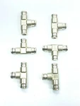 Lot Of 6 Unused Parker 1/4n01 Stainless Steel Push To Connect Tee 1/4". Fixed Price $129.99.