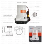 Seaflo 12v Sump Bilge Pump Submersible 1500 Gph Marine Boat 4 Year Warranty New. Fixed Price $69.25.