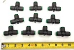 10 Smc Krt11-00 Tee Union Pneumatic Tube Od 3/8" Push In Fitting Flame Resistant. Fixed Price $39.99.