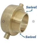 Happy Tree 2-1/2" Nh/nst Female X 2" Npt Male Brass Swivel Adapter Fire Hos. Fixed Price $39.94.