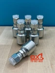 6 Parker Style 10643-6-6 Hydraulic Hose Crimp Fittings 3/8 X Jic. Fixed Price $27.45.