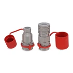 1/2 Flat Face Hydraulic Quick Couplers Set - 5/8 Sae Thread. Fixed Price $39.00.