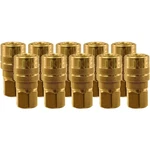 10 Pack Milton 715 Air Hose Couplers M Style 1/4" Female Npt Threads. Fixed Price $50.00.