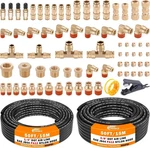 72 Pcs Brass Dot Air Line Fittings With 50ft 1/4" And 3/8" Kit. Fixed Price $129.99.