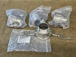 4 2.5" Dixon Cam Groove Lever Coupling Quick Disconnect Latch Hose 200b Ss304. Fixed Price $160.31.