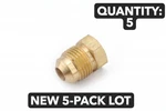 New 5-pack Lot Anderson Metals 754039-04 Brass 1/4"-20 Male Flare Pipe Plug. Fixed Price $13.46.