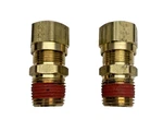 Lot Of 2,parker Xvs68nta-10-8, Brass Air Brake Nta Fittings, M Connector Vs68nta. Fixed Price $42.61.