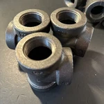3 - Anvil Black Malleable Iron Pipe Fitting Tee 1 In. (pk-3) Lot. Fixed Price $13.00.