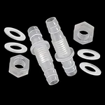 Joytube 1/2" Hose Id Barb Thru-bulk Bulkhead Fittings Union 1/2 Inch, White. Fixed Price $11.66.