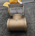 Merit Brass Xnl106-48 Lead Free Pipe Fitting, Tee,class 125, 3" Npt Female. Fixed Price $106.99.