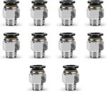 10 Pcs Push-to-connect Fittings 3/8 Inch Tube Od X 1/4 Npt Thread Pneumatic. Fixed Price $22.26.