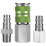 Legacy A53452fz Flexzilla Pro High Flow Coupler & Plug Kit, 3 Piece - 1/4 In Npt. Fixed Price $18.42.