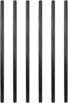 Geilspace 6 Pack 1/2" 36" Pre-cut Black Metal Pipe, Industrial Steel Fits Stan. Fixed Price $42.40.