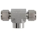 Brennan Industries Tee, Ss, Comp 1/4", Fnpt 1/4" N2602-04-04-04-ss. Fixed Price $42.30.