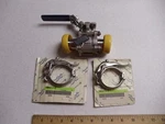 Tru-flo 316 Stainless Steel 1" Ball Valve Sanitary 1000 Wog & Tri-clover Clamps. Fixed Price $99.99.
