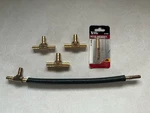1/4" Barb X Brass Hose Mender Splicer And More Lot Water Line Parts. Fixed Price $10.50.