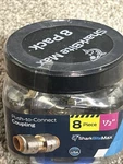 Sharkbite Max Push-to-connect Straight Brass Coupling 1/2 In 8 Pack. Fixed Price $31.95.