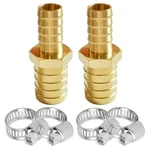 Uenede 2pcs Brass 1/4" To 5/16" Od Barb Reducer Barbed Hose 1/4"-5/16",. Fixed Price $11.66.