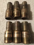 Brass Hose Barb Dixon Bst15 1-1/4 King Combination Nipple (lot Of 6). Fixed Price $60.00.