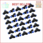 Nacx 6mm (1/4 Push To Connect Fitting Tee Shaped, Air Line Lock Pneumatic. Fixed Price $13.58.