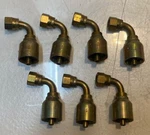 7 Quantity Of Parker 1394344 Hydraulic Coupling Adapter Fittings (7 Quantity). Fixed Price $79.89.