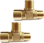 2pcs Brass Tee Pipe Fitting 1/2" Npt Male X Female For. Fixed Price $19.04.