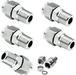 Beduan 304 Stainless Steel 1/4 Npt X 3/8od(5 Pcs),. Fixed Price $48.64.