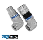 1/2 Npt Flat Face Hydraulic Quick Coupler Body 90 Deg. Elbow Bobcat Tl107. Fixed Price $89.20.