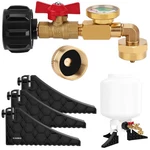Wadeo Propane Refill Adapter Kit With Cylinder Stand Base. Fixed Price $29.99.