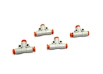 Smc Kq2t03-00a Union Tee Pneumatic Fitting 5/32" Tube Od, Lot Of 4. Fixed Price $12.15.