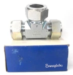 Swagelok, Tube Fitting, S-1610-3, Union Tee, 1" Od, 3 Ports, Steel. Fixed Price $100.00.