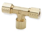 Parker 164c-2 Hannifin 1/8" Compression Fitting Forged Brass Union Tee. Fixed Price $11.95.