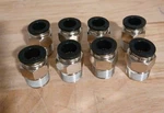 Push-connect Male Connector 1/2" Stc Mc1/2n1/2k Brass Nickel Plated Lot Of 8 Pcs. Fixed Price $24.00.