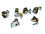 6) Anderson Metals 1/4 Brass 90 Elbow Male Female Pipe Fitting 756116-04. Fixed Price $19.00.