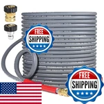 Coyardor 3/8 Pressure Washer Hose 100 Ft 4500 Psi Steel-braided Non-marking. Fixed Price $167.94.