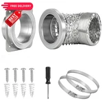 Hahoray Magnetic Dryer Vent Connector Kit Airtight Seal Silver. Fixed Price $52.99.