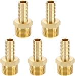 Metallixity 5pcs Brass Hose Barb To Npt 3/8" Male,. Fixed Price $13.83.