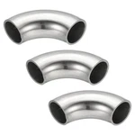 Patikil 3pcs 90 Degree Mandrel Bend Elbow, 3/4" Od Steel Exhaust 3/4 Inch. Fixed Price $14.43.