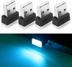 Ntnev 4 St Ck Usb-led-auto-innenraum-lampe, Mini-led-usb-lichter F R Eisblau. Fixed Price $9.11.