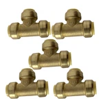 5 Pack Xfitting 3/4" Push Fit Tee, To Connect Lead Free Brass. Fixed Price $36.99.