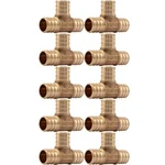 Sharkbite 3/4" Tee, 10-pk, 1 Brass Plumbing Fitting, Pex Pipe, Pe-rt, Uc370lfa10. Fixed Price $30.30.