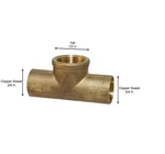 Everbilt 3/4 In. Forged Bronze Lead-free Cup X Fip Tee Fittingl. Fixed Price $38.99.