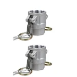Quafwia 2 Pcs Aluminum Camlock 1" Part D Cam & Groove Hose Fittings, Lock.... Fixed Price $21.40.