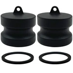 2 Pcs Camlock Fittings Poly Dp150 11/2 Inch Type Dp Standard Couplings Plug. Fixed Price $27.07.