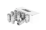 Milton 3/8" Mnpt High Flow, V-style, Quick-connect Steel Coupler (box Of 10). Fixed Price $71.70.