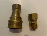 Hansen B3-h21 Solid Brass 3/8 Inch Quick Disconnect Female Socket And Male Plug. Fixed Price $40.00.