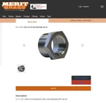 New 2"x1/2" Mb-316 Stainless Steel Reducing Bushing Merit Brass Msrp $95 316 Ss. Fixed Price $23.85.