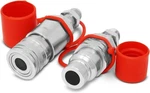 Summit Hydraulics Flat Face Hydraulic Quick Connect Coupler, #8 Jic Bulkhead Ski. Fixed Price $133.02.