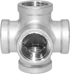 Stainless Steel 1/2 Inch 5-way Outlet Cross Female Pipe Fitting Tube Connector. Fixed Price $25.85.